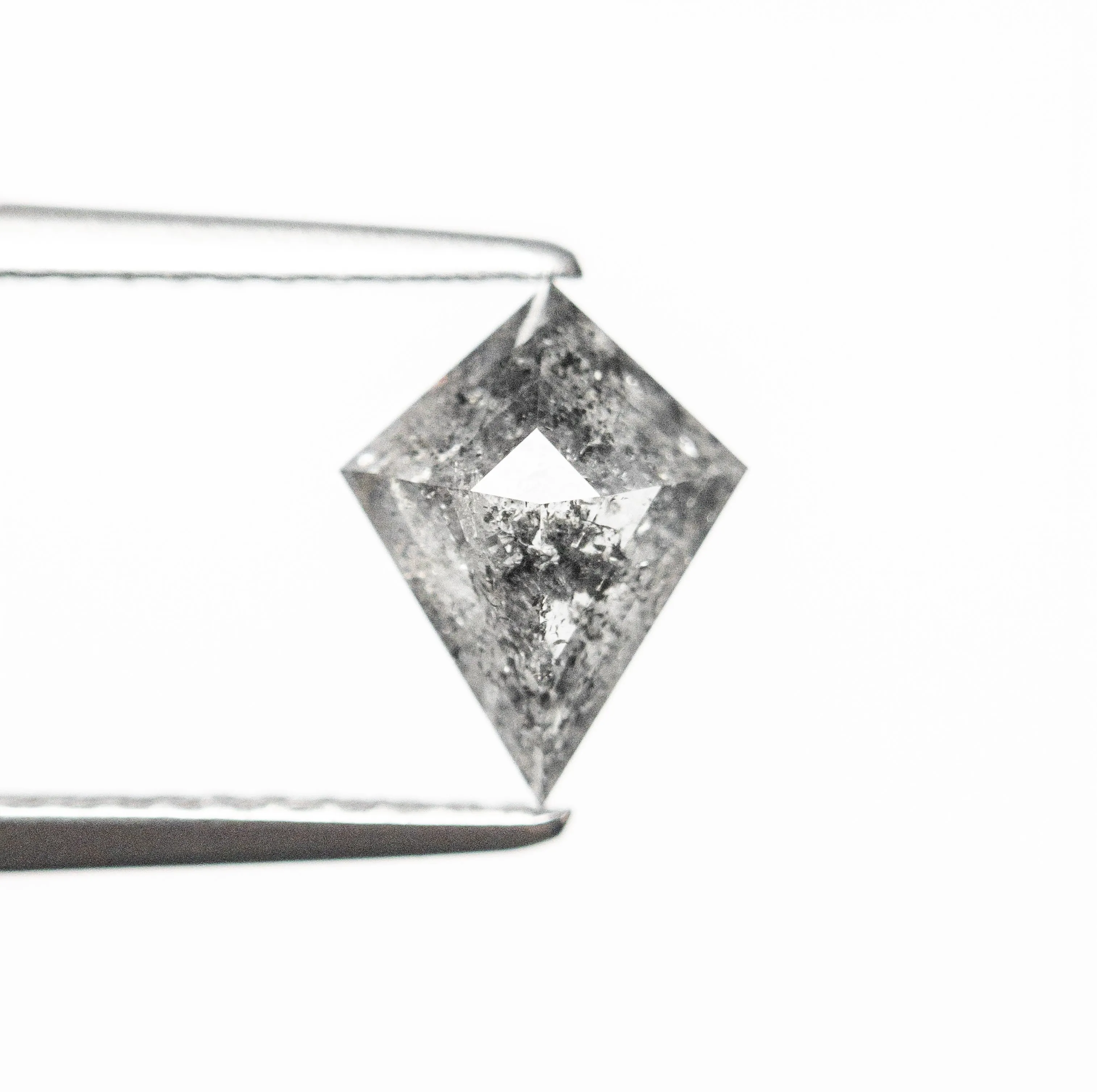 1.03 CARAT CANADIAN SALT AND PEPPER DOUBLE CUT KITE DIAMOND