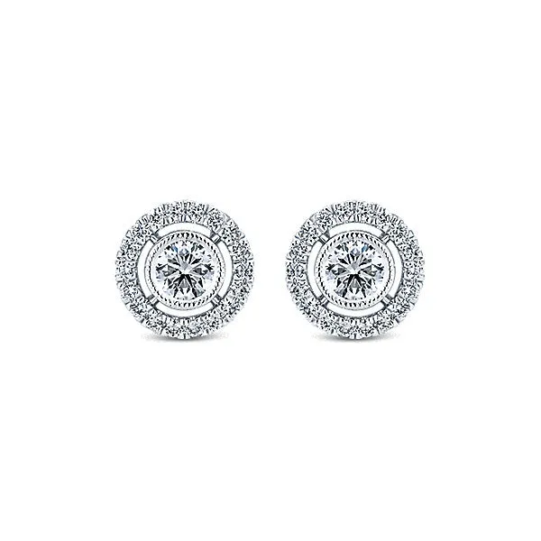 14k White Gold Lusso Diamond Stud