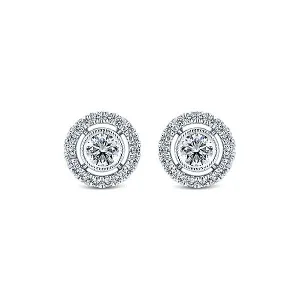 14k White Gold Lusso Diamond Stud