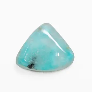 Ajoite in Quartz 26.3 mm 24.73 carats Natural Crystal Polished Triangular Cabochon