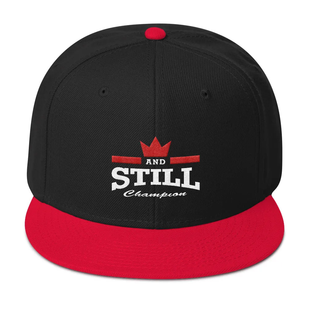 And Still Champion™ embroidered snapback cap