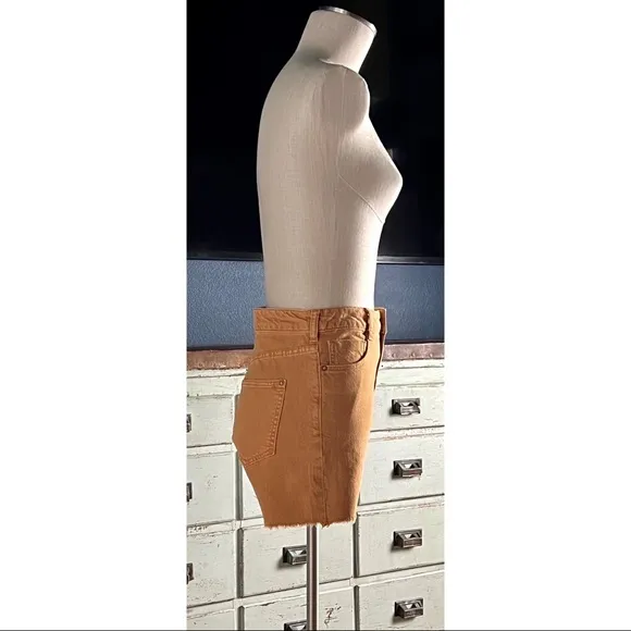 Anthropologie Pilcro Ultra High Rise Ochre Shorts NWT New 25
