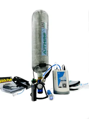AVI8 2-Place Smart O2 Valve with 408L Bottle and Altus Meso