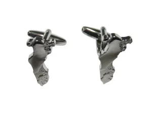 Bahrain Map Shape Cufflinks