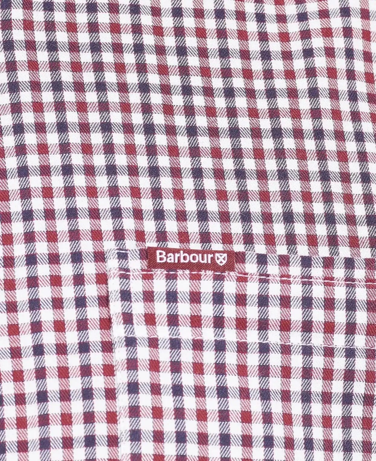 Barbour Mens Padshaw Tailored Shirt Rich Red