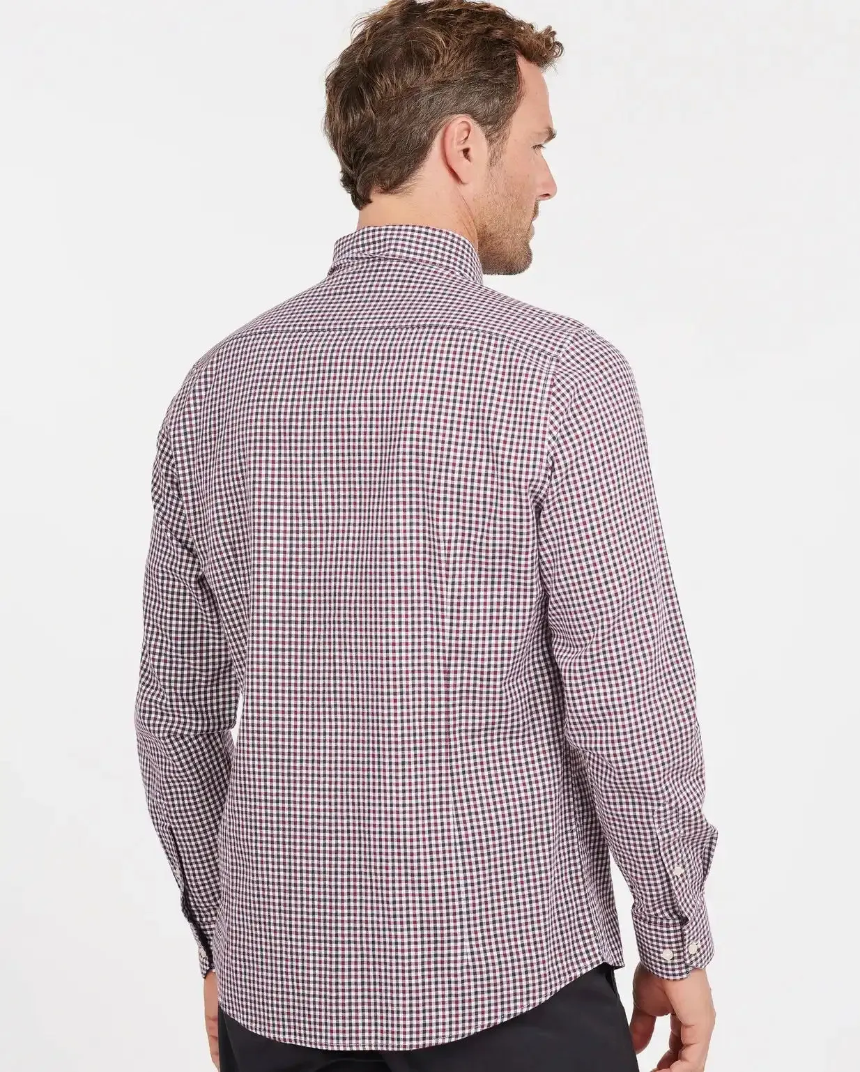 Barbour Mens Padshaw Tailored Shirt Rich Red