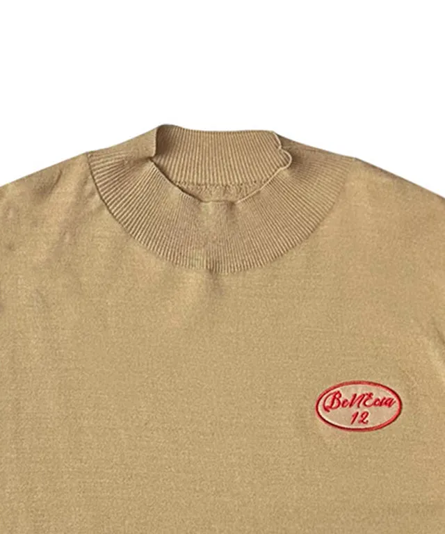 BENECIA 12 Half Neck Boxy Part 7 - Camel