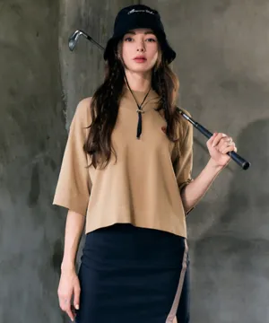 BENECIA 12 Half Neck Boxy Part 7 - Camel