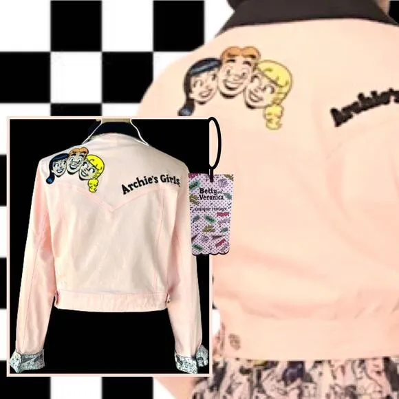 Betty &amp; Veronica x Unique Village Archie Girls Jacket Size L NWT