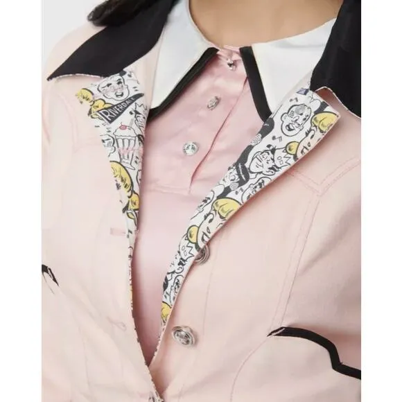Betty &amp; Veronica x Unique Village Archie Girls Jacket Size L NWT