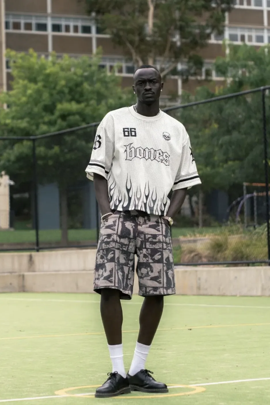 BILLY BONES CLUB FC BURNER JERSEY - MESH WHITE