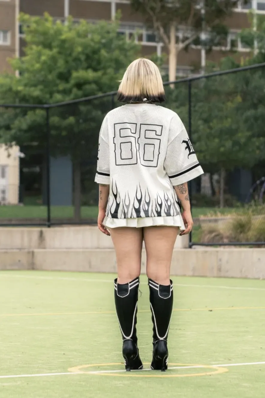 BILLY BONES CLUB FC BURNER JERSEY - MESH WHITE