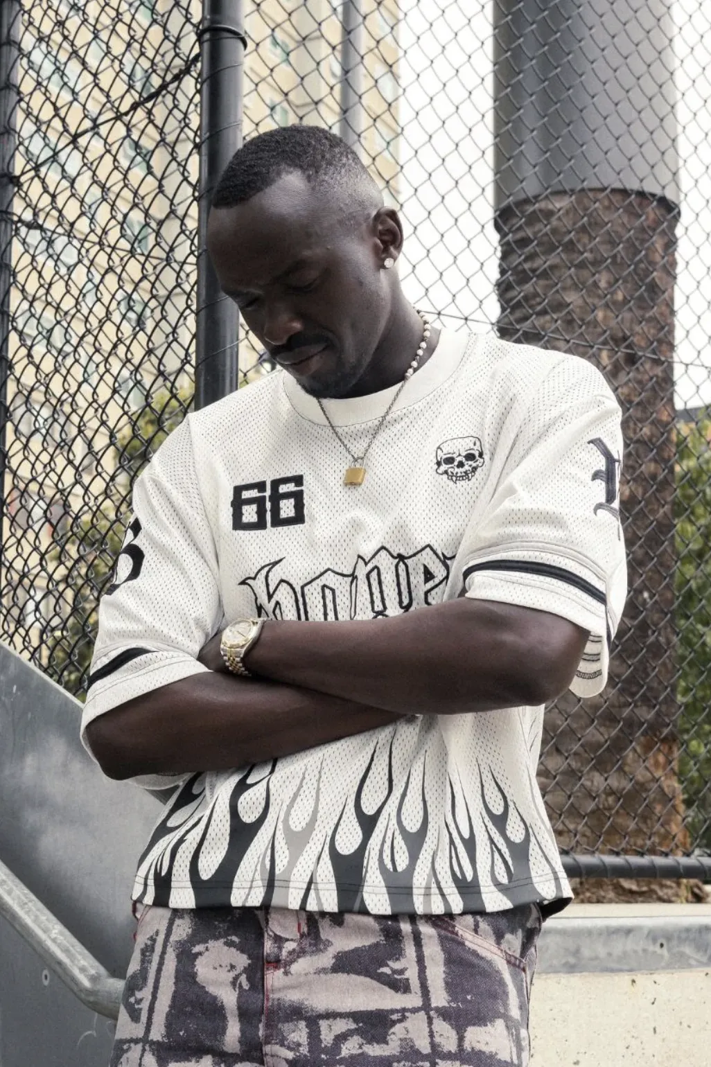 BILLY BONES CLUB FC BURNER JERSEY - MESH WHITE