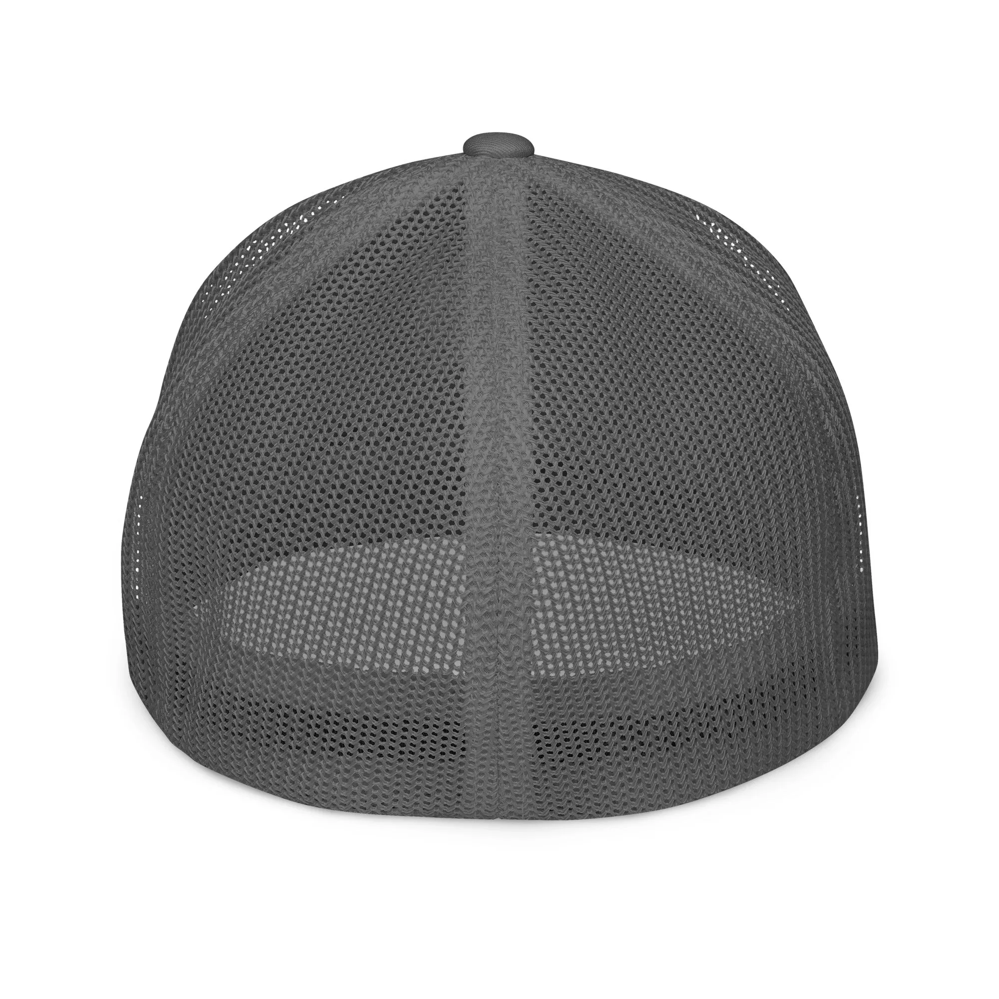 Black & White Print Closed-back Trucker Cap