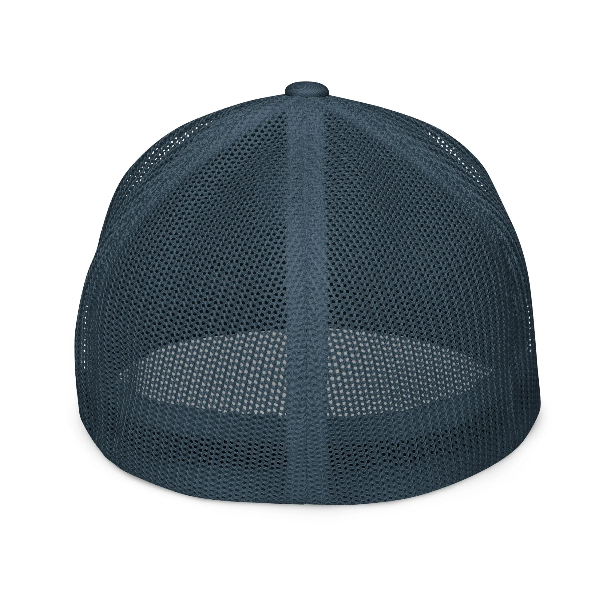 Black & White Print Closed-back Trucker Cap