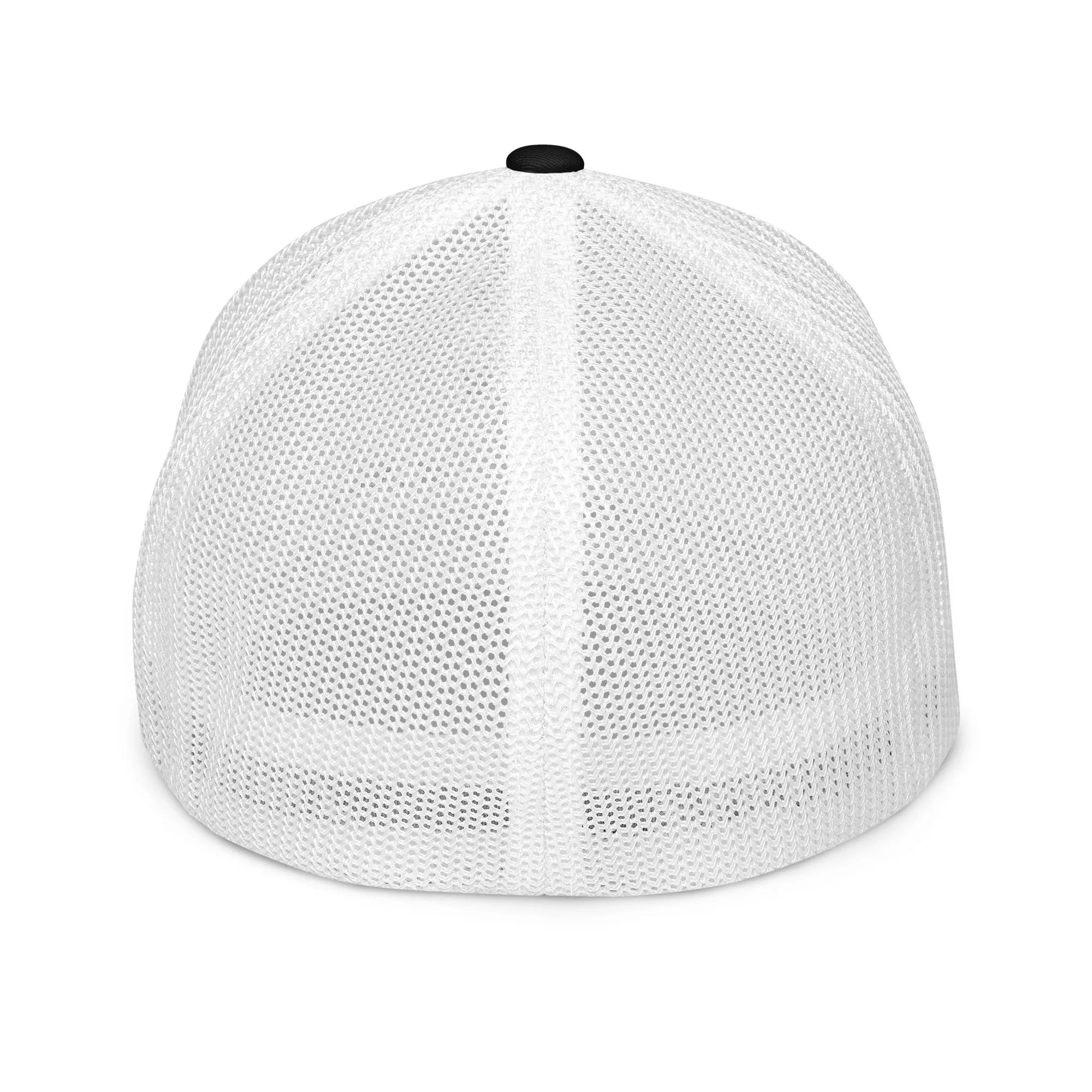 Black & White Print Closed-back Trucker Cap