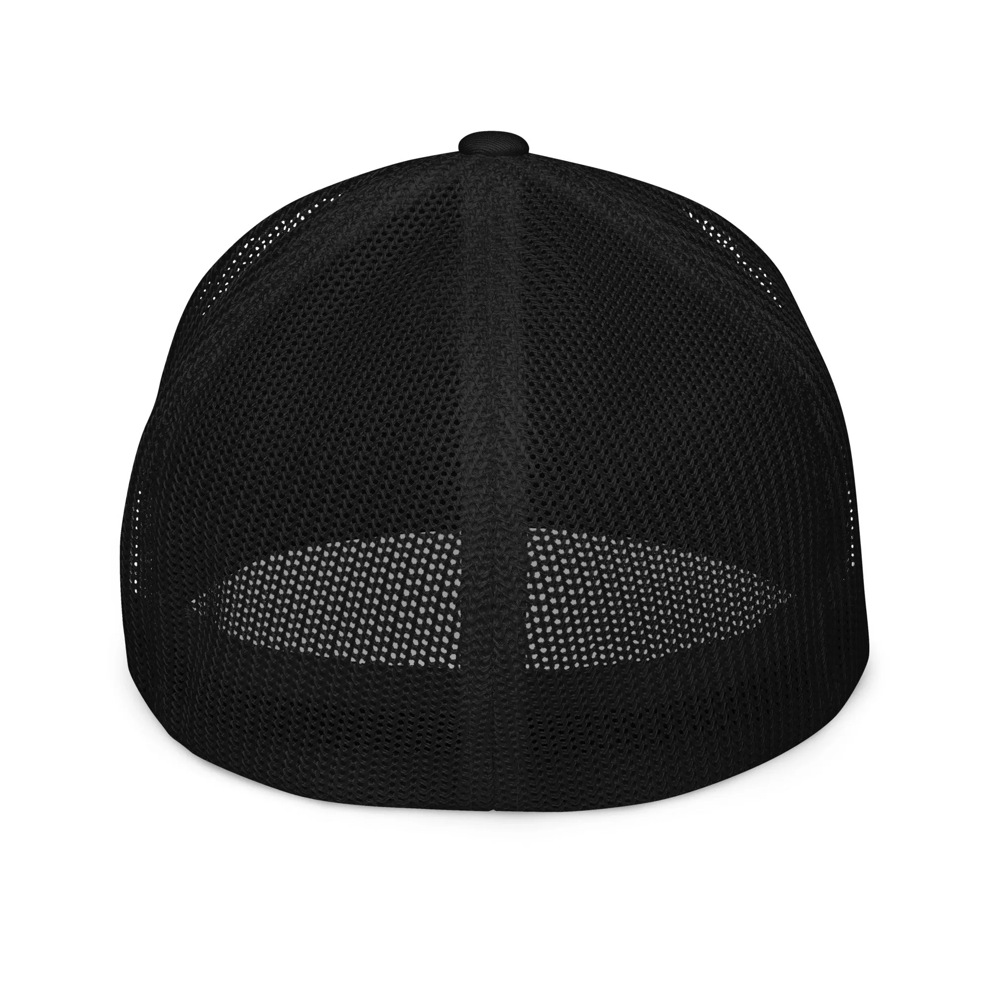 Black & White Print Closed-back Trucker Cap