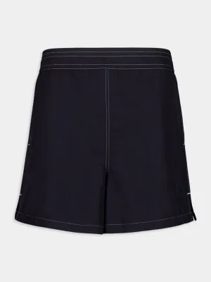 Black Technical Beach Shorts
