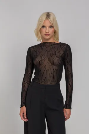 Blak Luxe Gigi Top - Black Vines