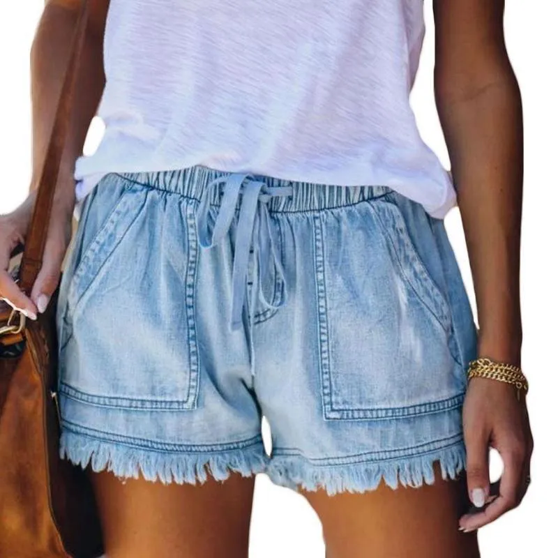 Boho High Waisted Denim Short