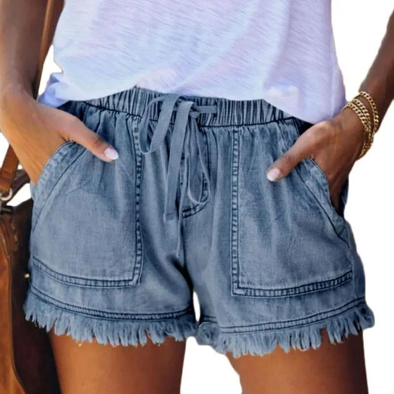 Boho High Waisted Denim Short