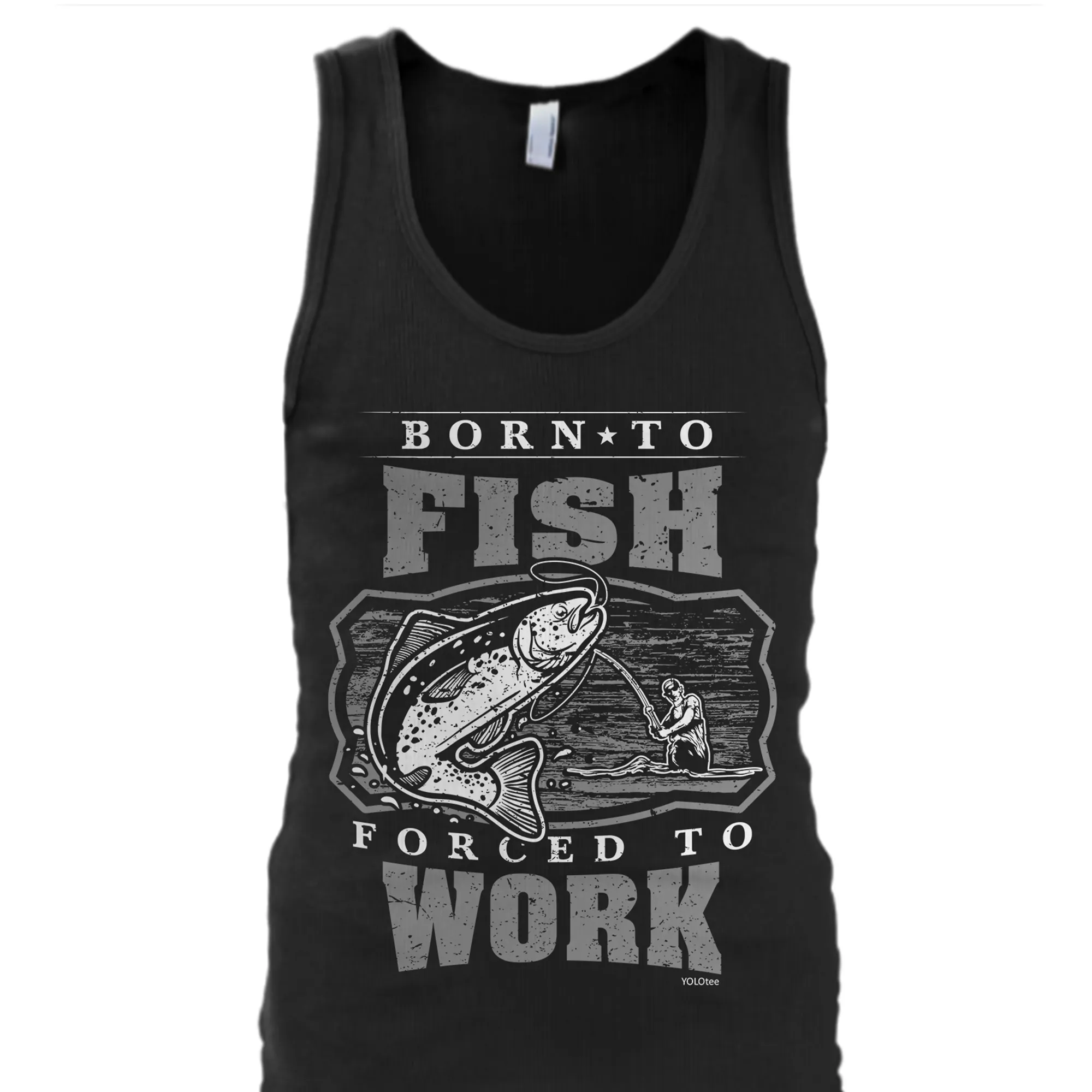 Born To Fish Forced To Work Shirt