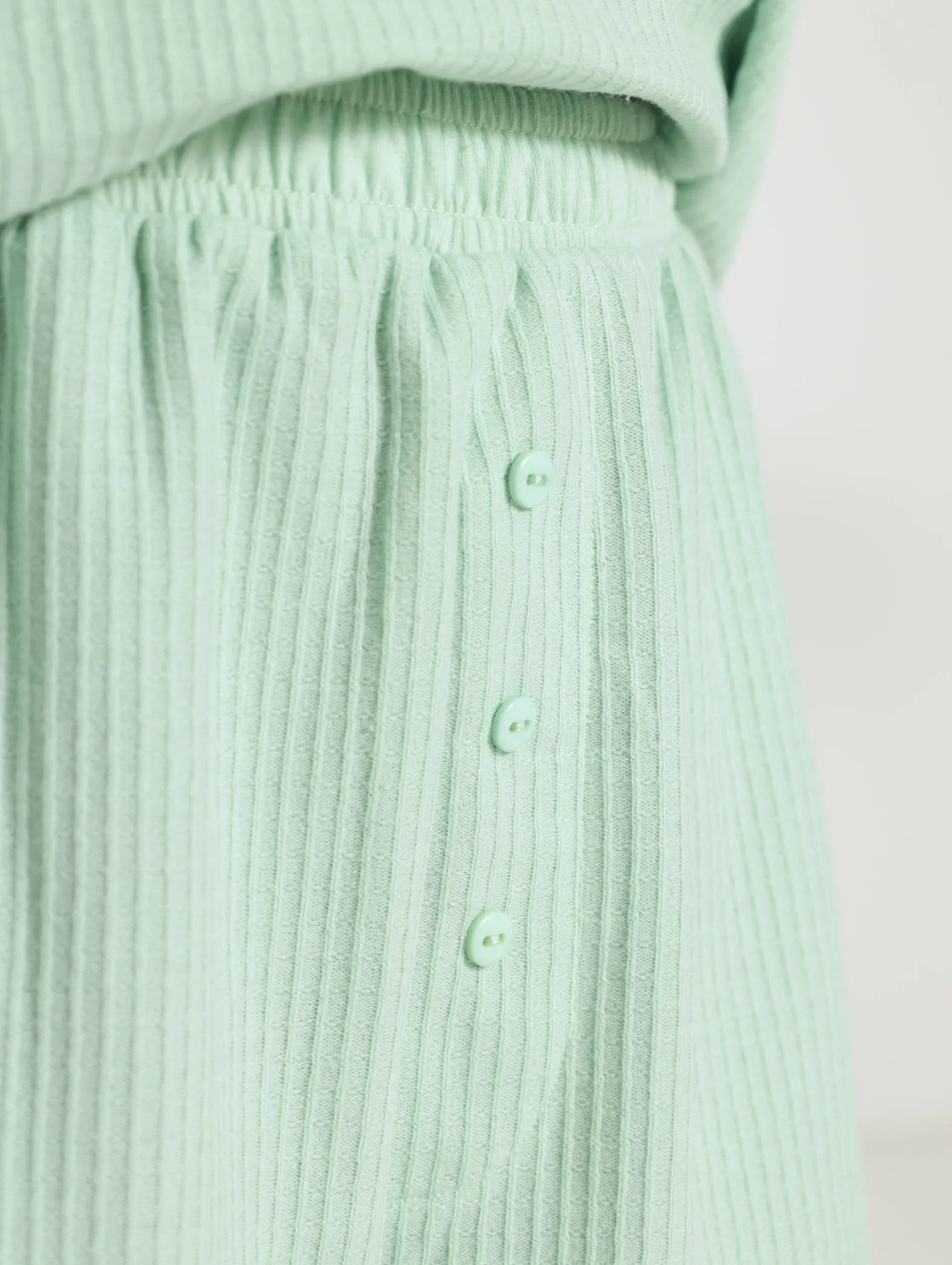 Boxy Waffle Short - Aqua