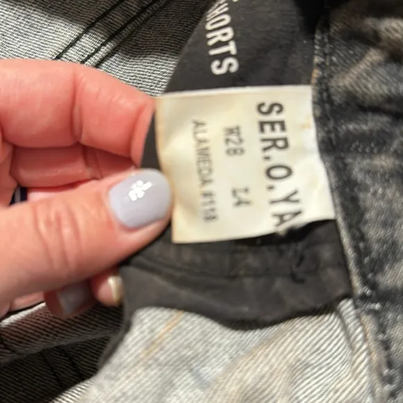 Brand new Ser.o.ya Jean shorts. Very distressed sir 28