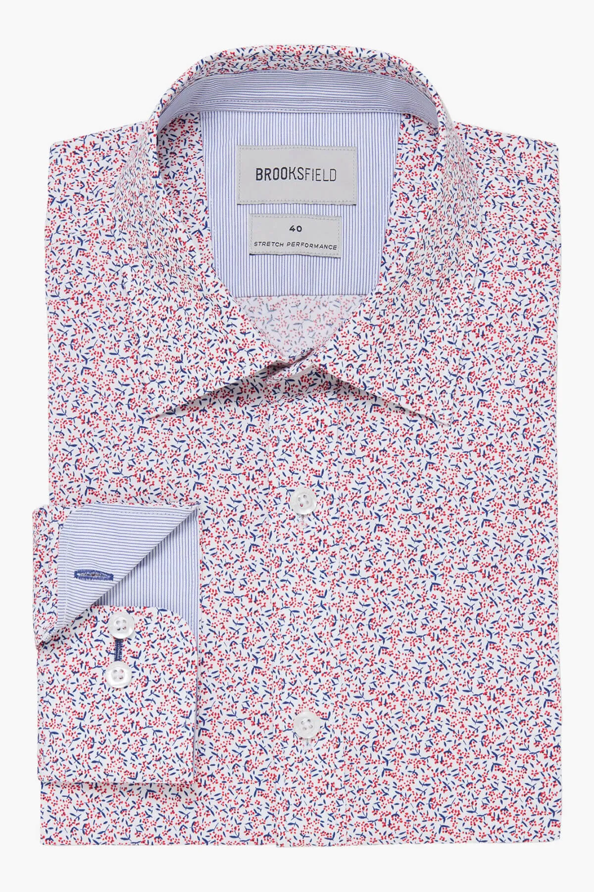 Brooksfield | Abstract Print Regular Fit Business Shirt