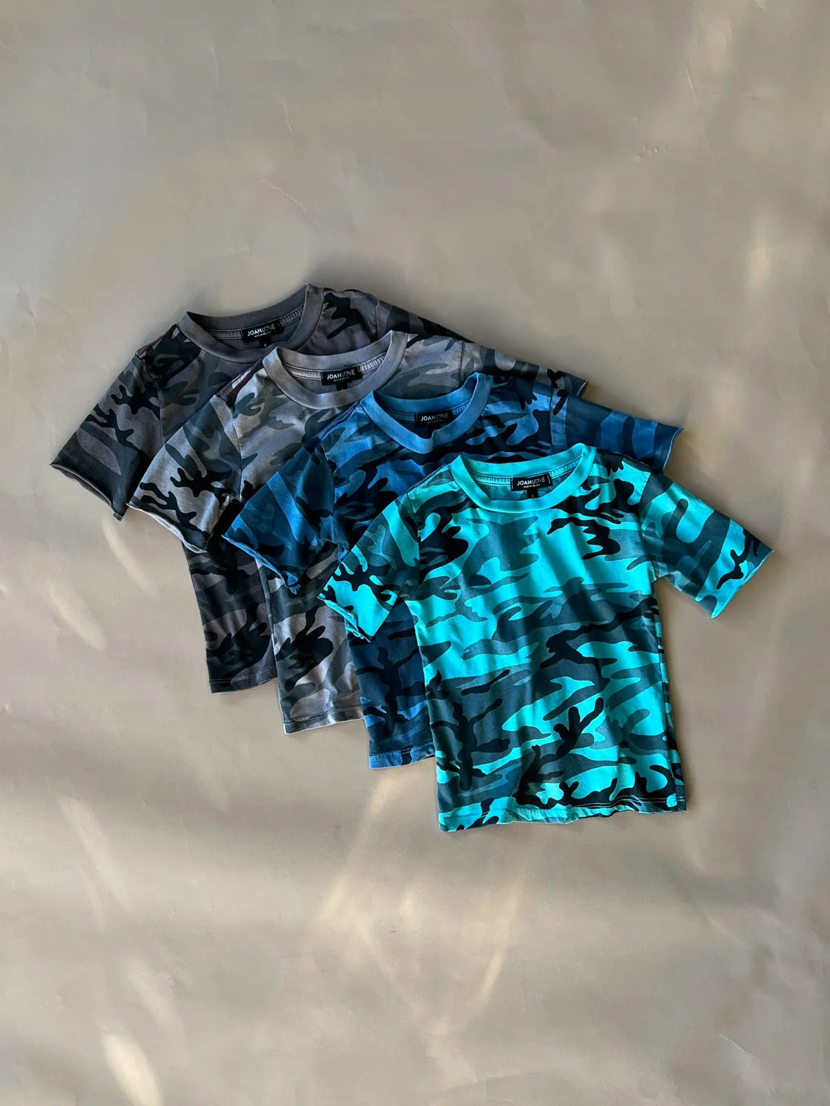 Cameron Camo Tee | Aqua