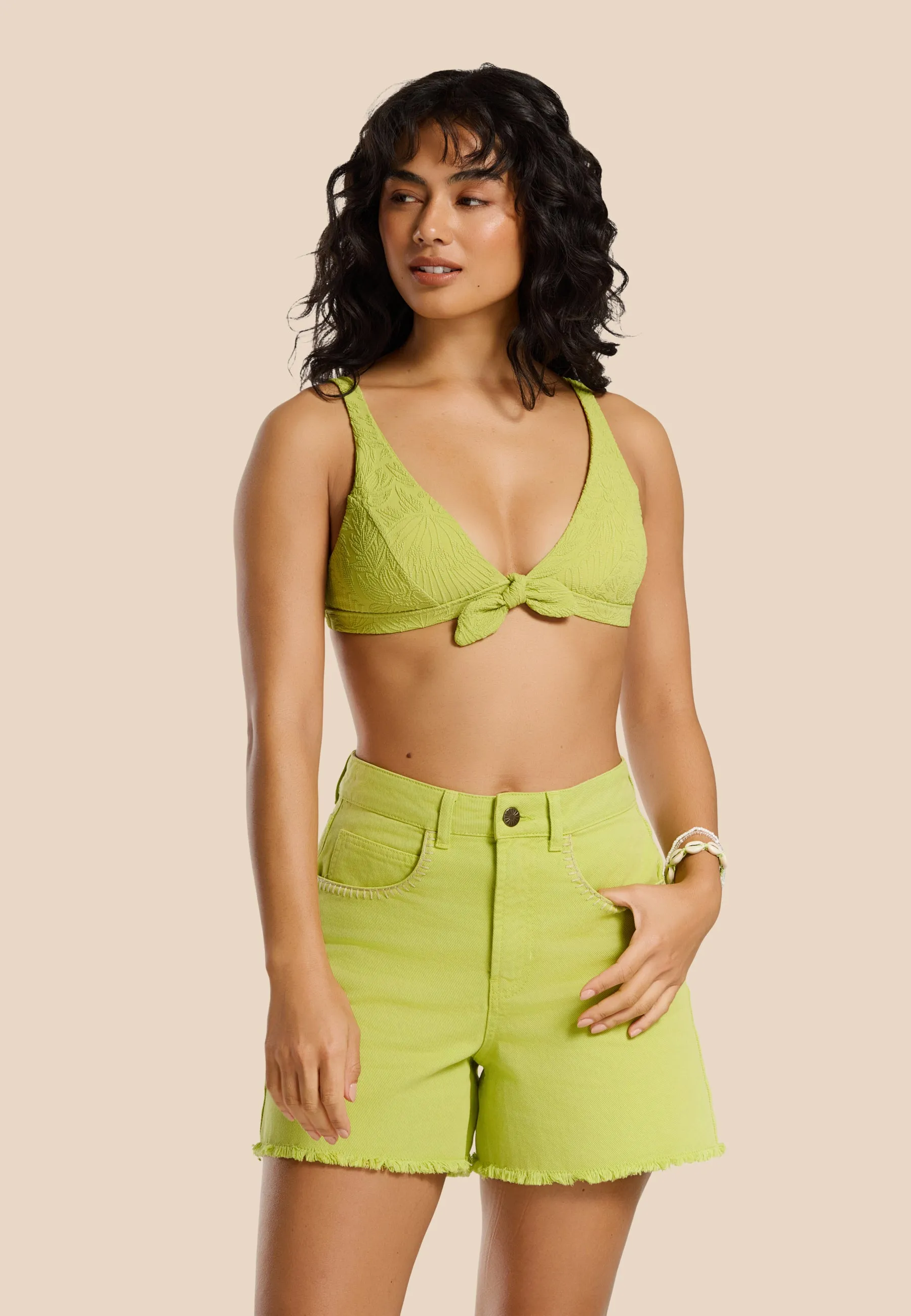 CARLA shorts | green pistache