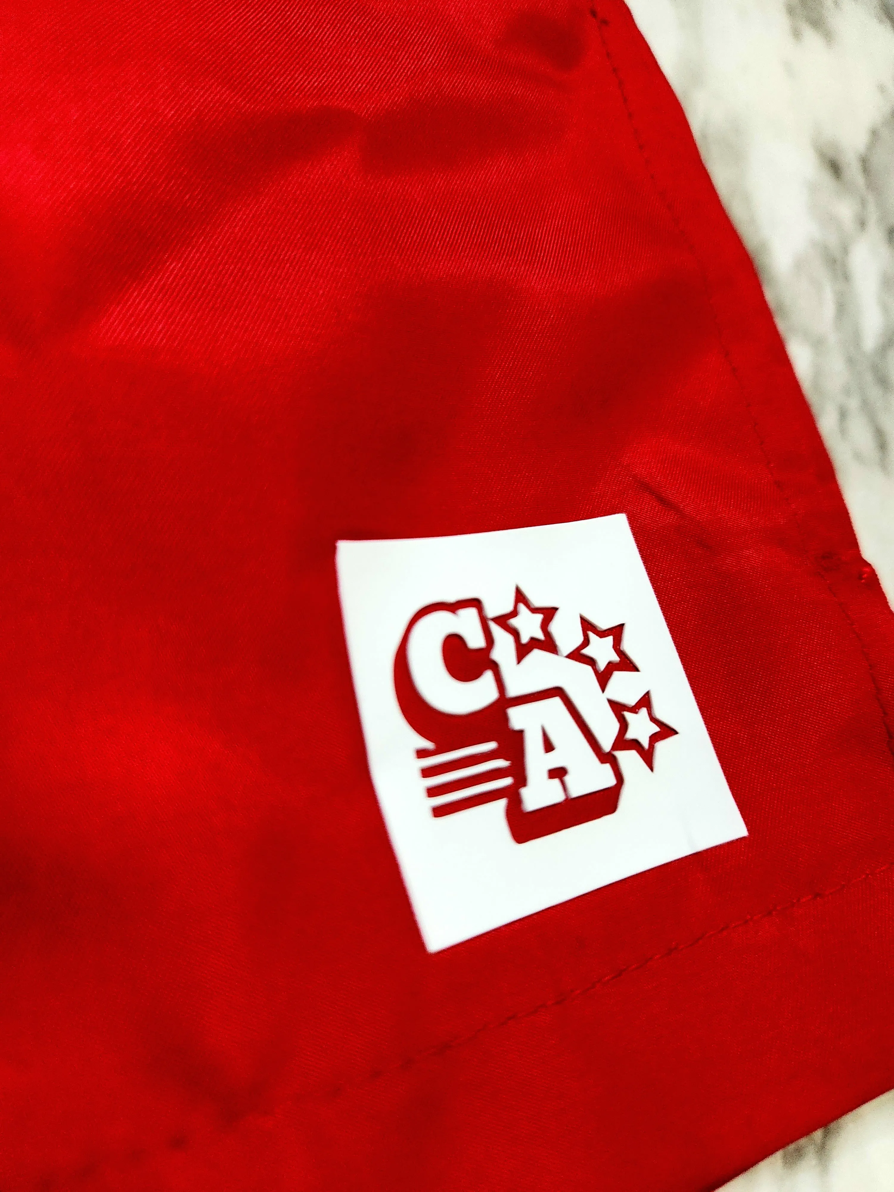 Centre Ave Windbreaker Shorts (Red)