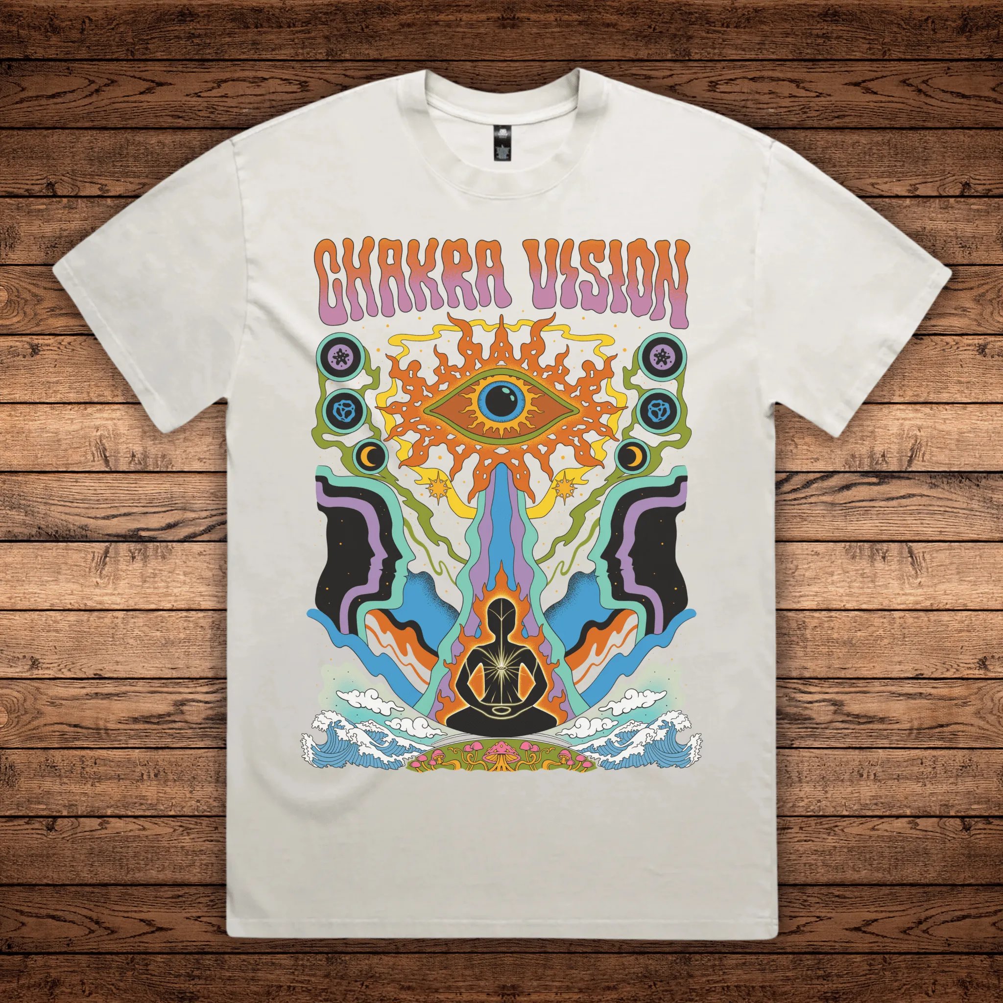 Chakra Vision - Heavy Faded Sustainable Tee