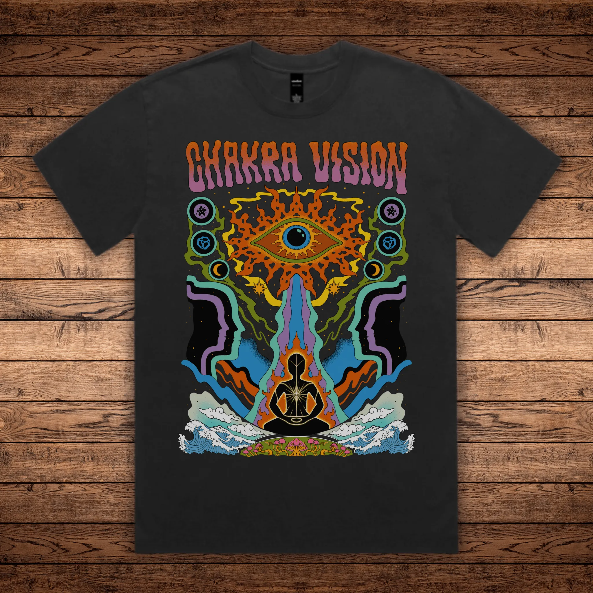 Chakra Vision - Heavy Faded Sustainable Tee