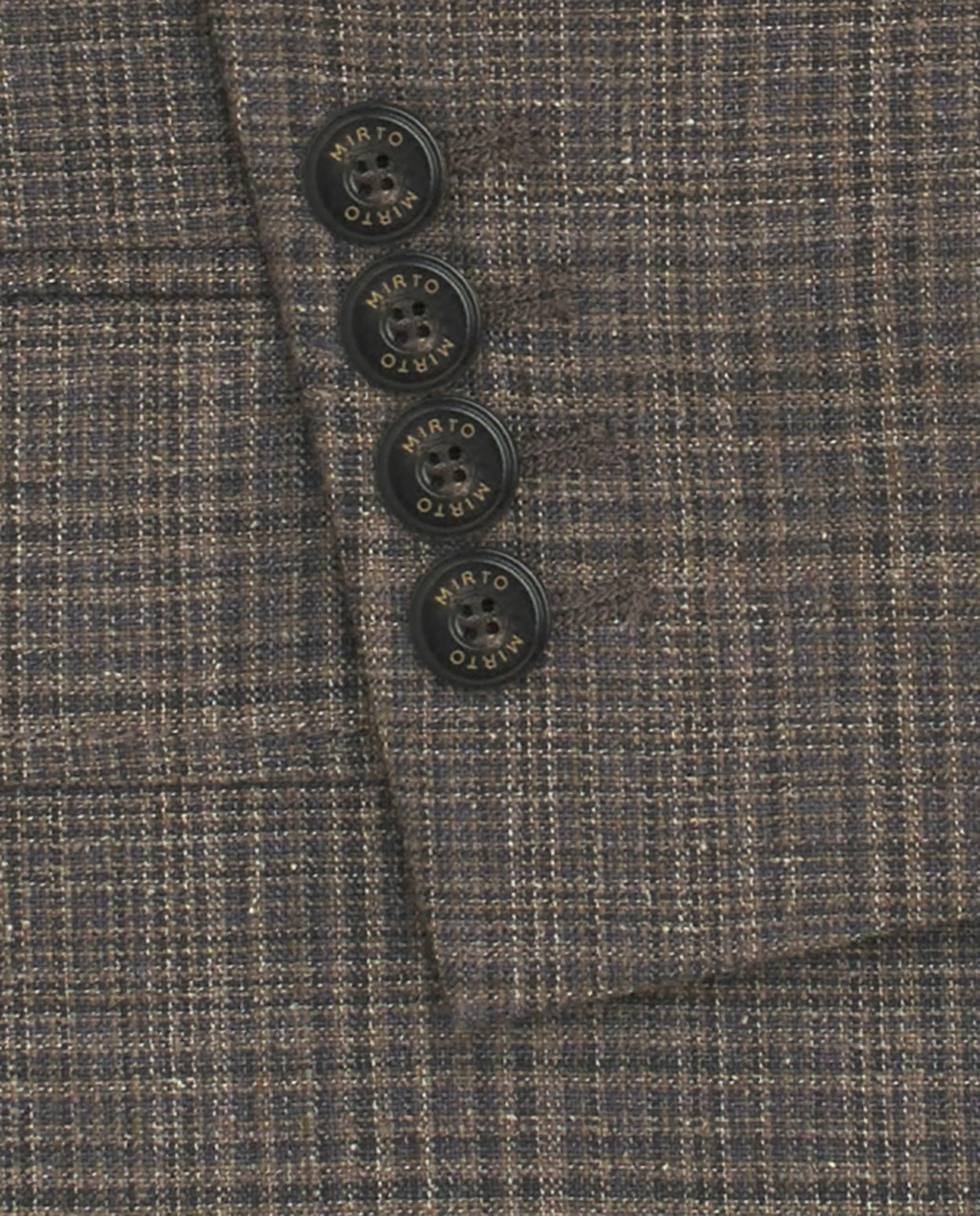 Chaqueta de cuadros tonos marrones