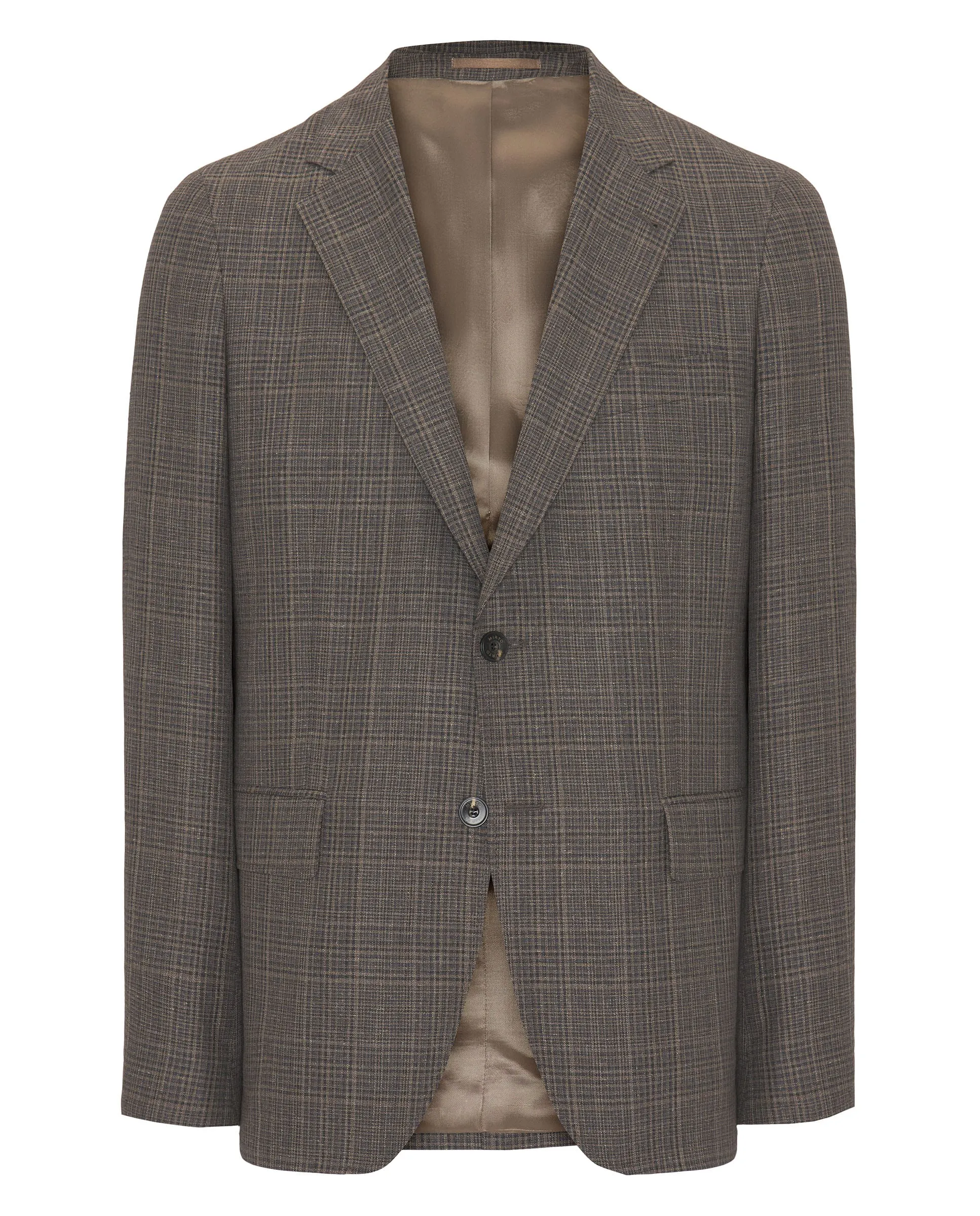 Chaqueta de cuadros tonos marrones