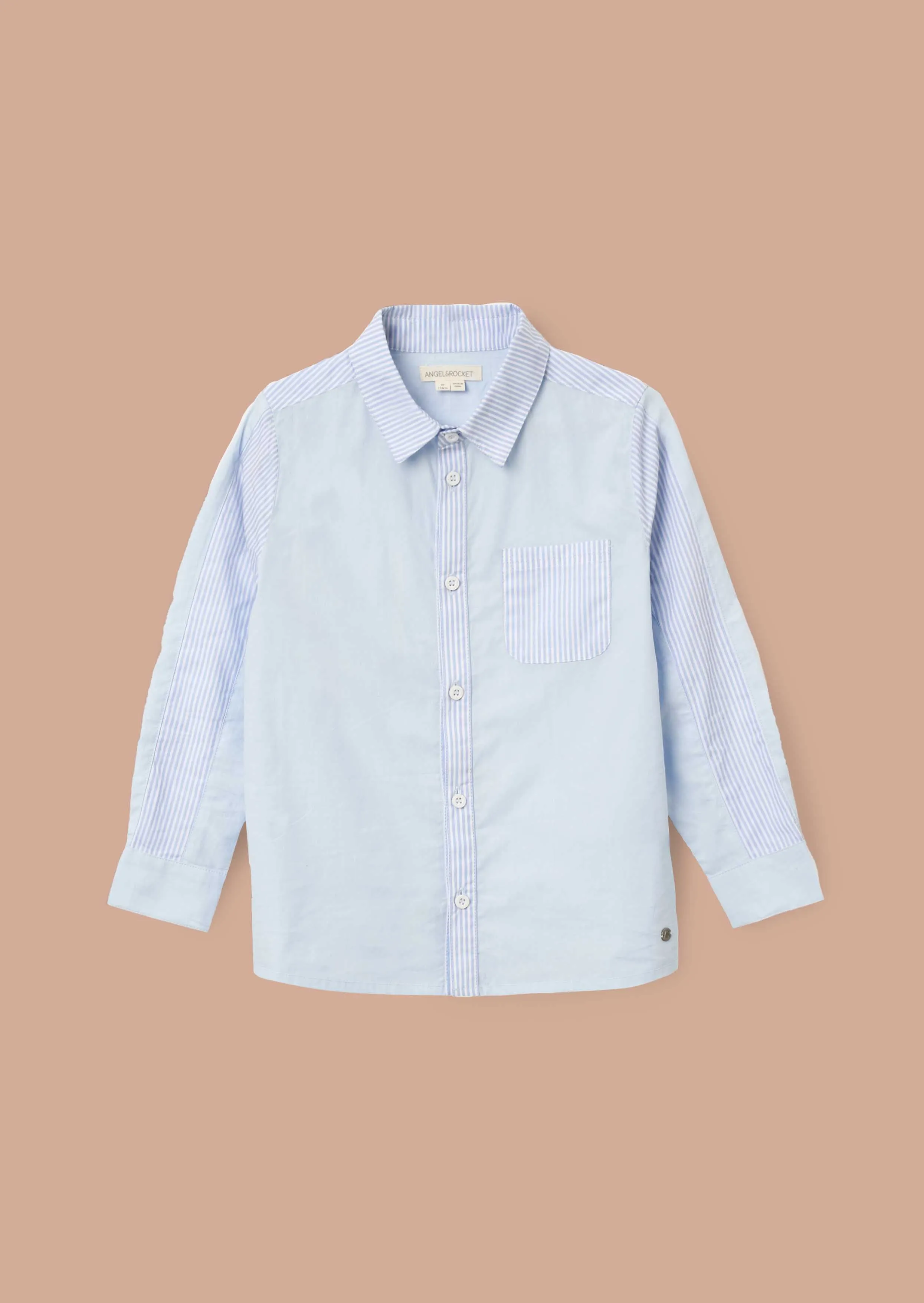 Chase Blue Stripe Panel Smart Shirt