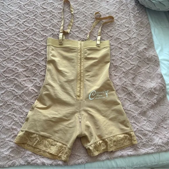 Chinas Dolls Butt Lifter Shapewear Shorts Crotch with Zipper bodysuit Shapewear