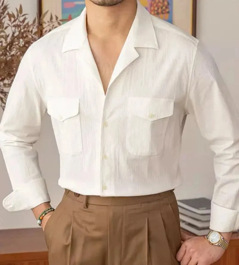 Christopher Mosley Long Sleeved Two Pockets Shirt