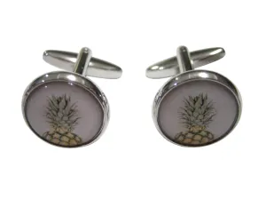 Classic Tropical Pineapple Flower Cufflinks