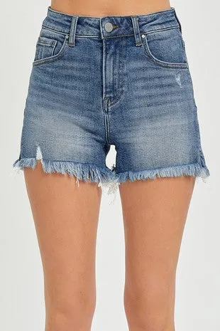 Coastline Cut Denim Shorts
