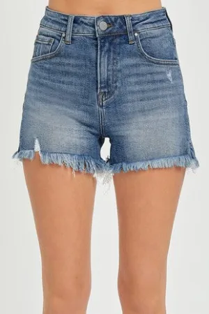 Coastline Cut Denim Shorts