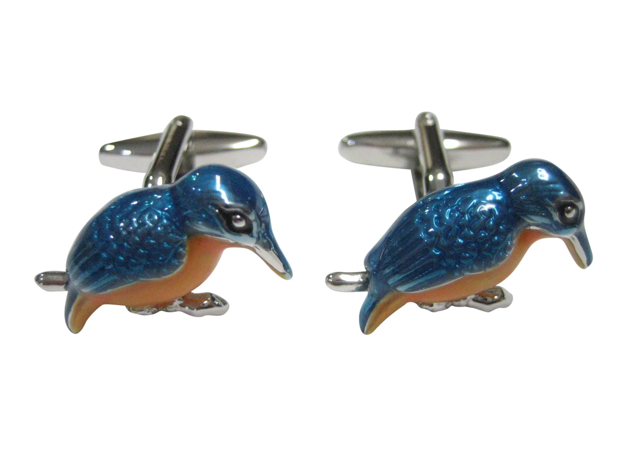 Colorful Kingfisher Bird Cufflinks
