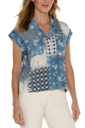 Cropped Dolman Camp Shirt