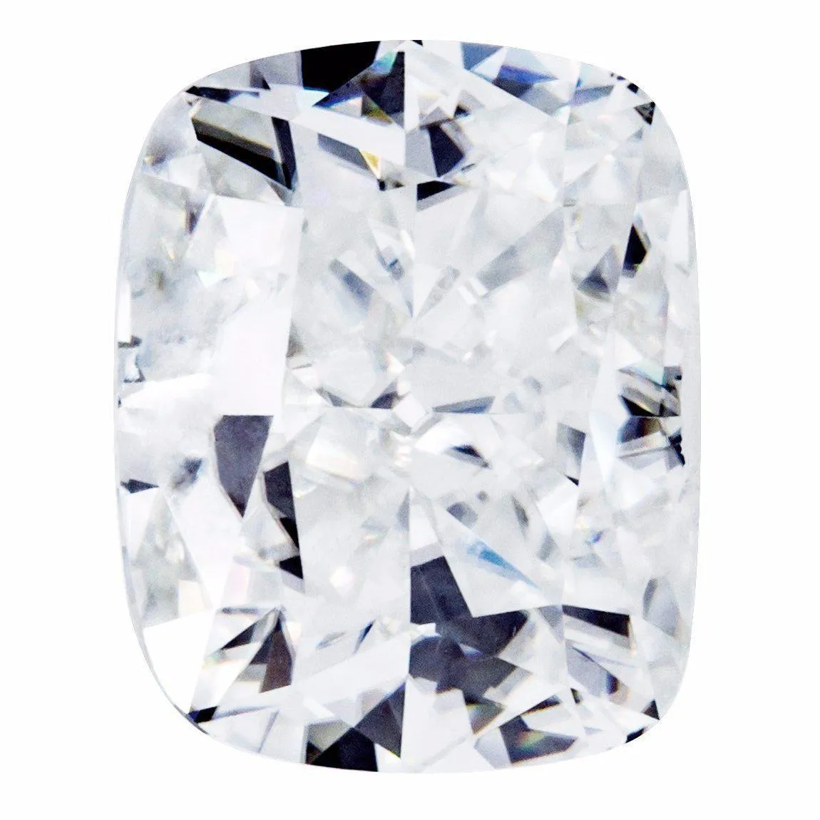 Crushed Ice Elongated Cushion First Crush FAB Moissanite Loose Stone