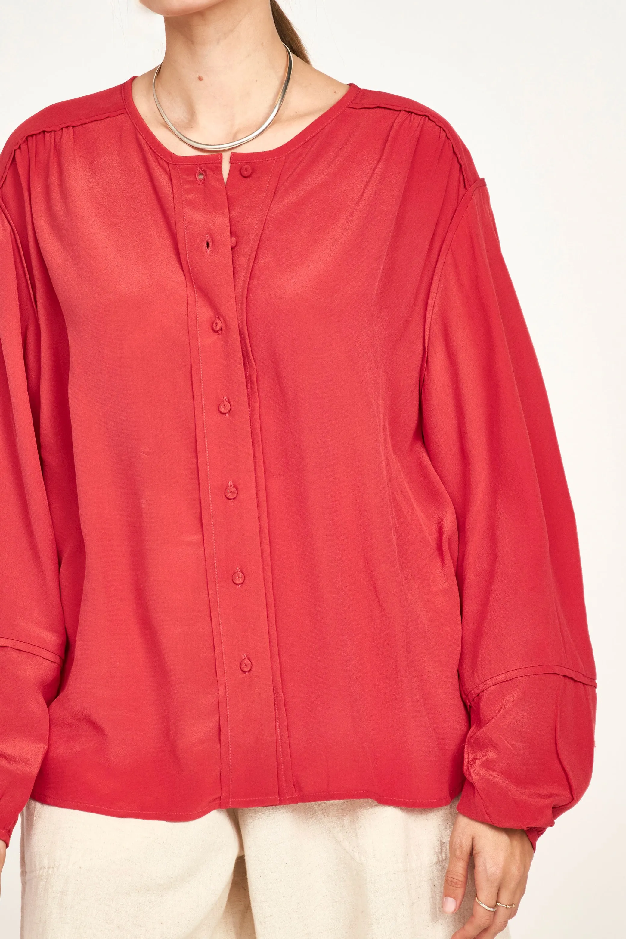 Dakota Blouse in Red
