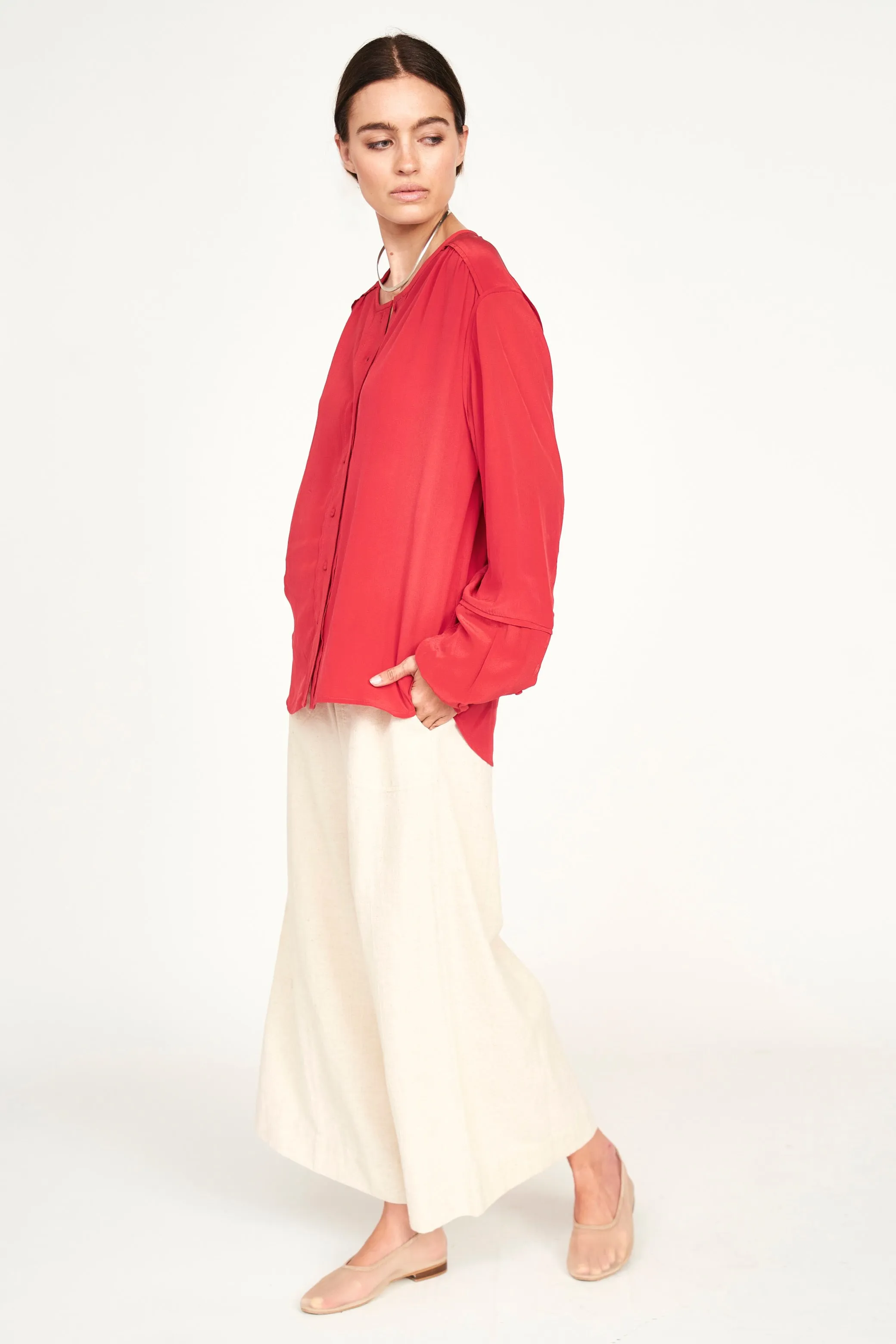 Dakota Blouse in Red