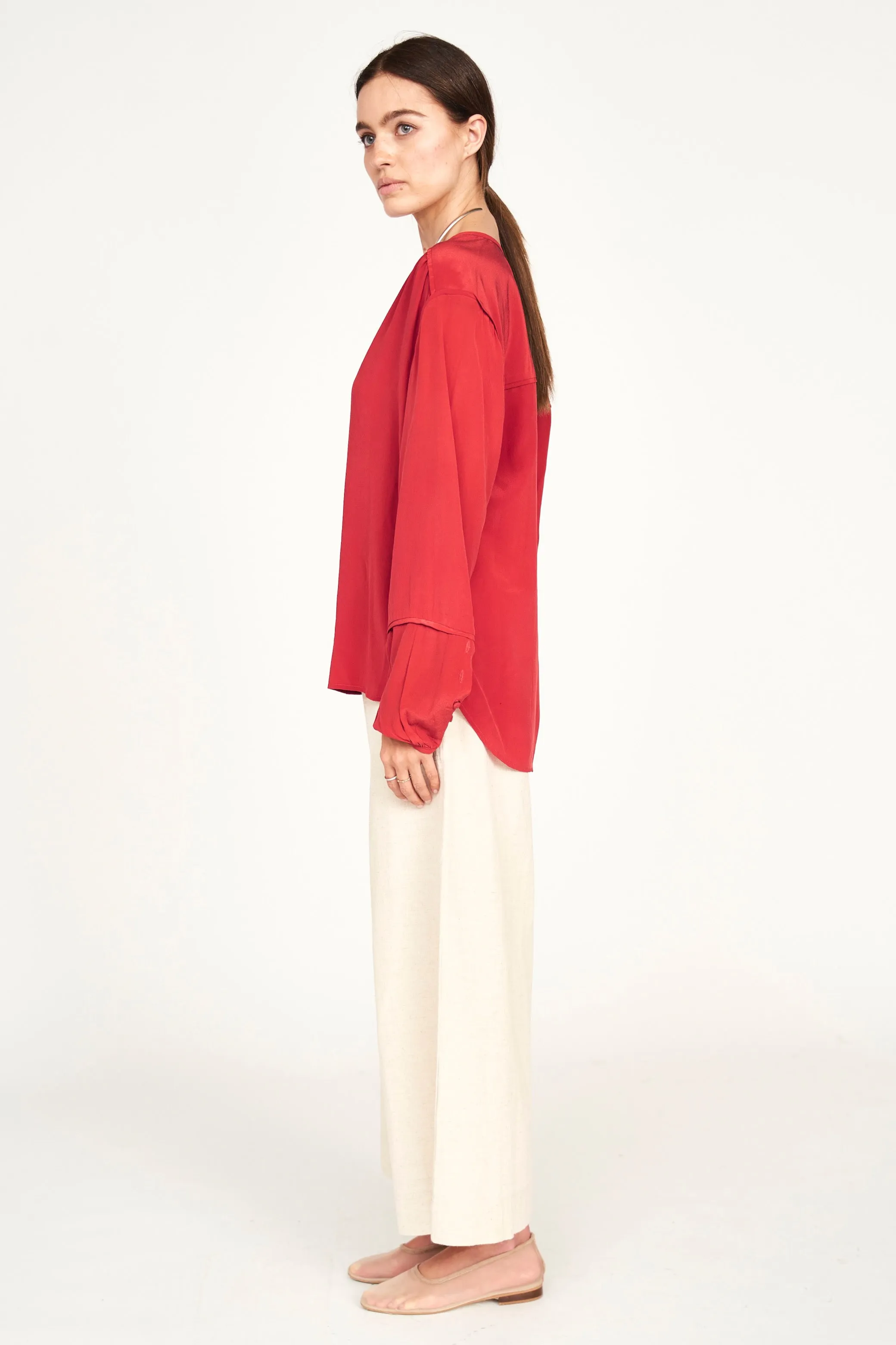 Dakota Blouse in Red