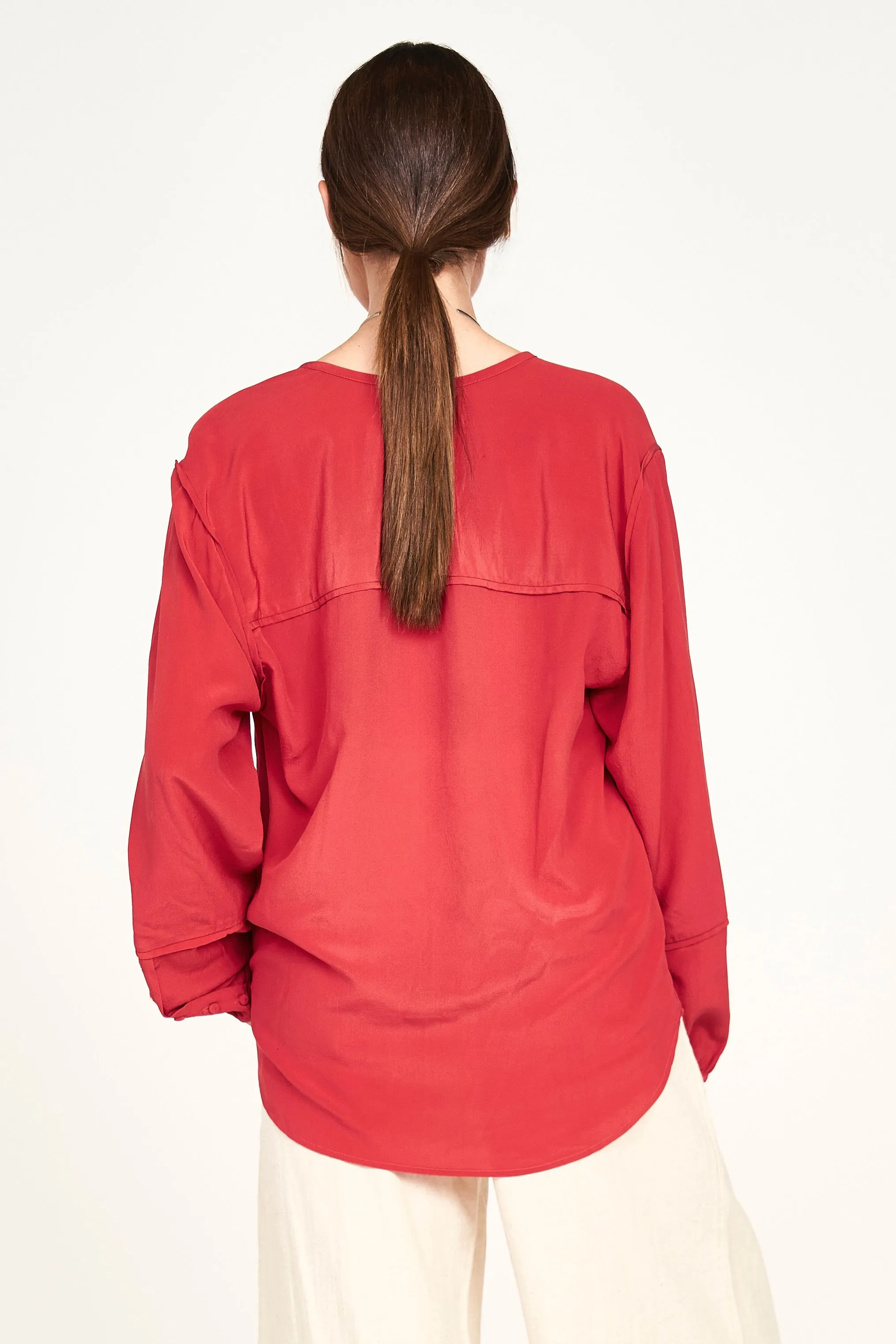 Dakota Blouse in Red