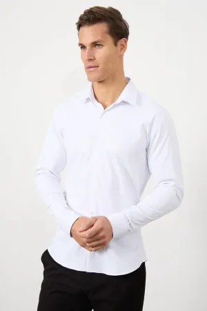 Defined Twill Shirt in White